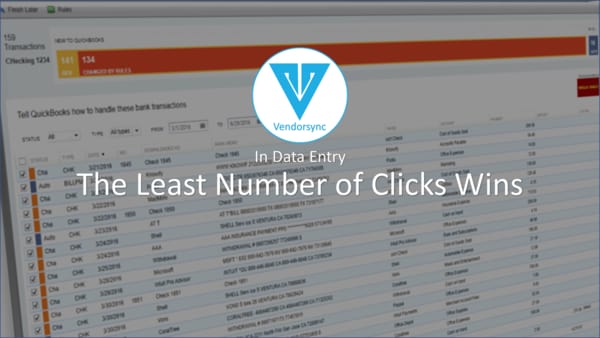 Vendorsync Least Number of Clicks